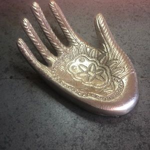 Hand decor - Silver metal